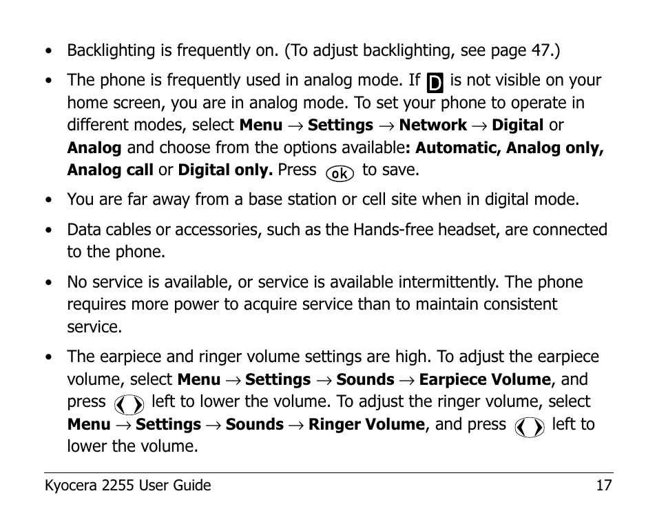Kyocera 2255 User Manual | Page 31 / 110