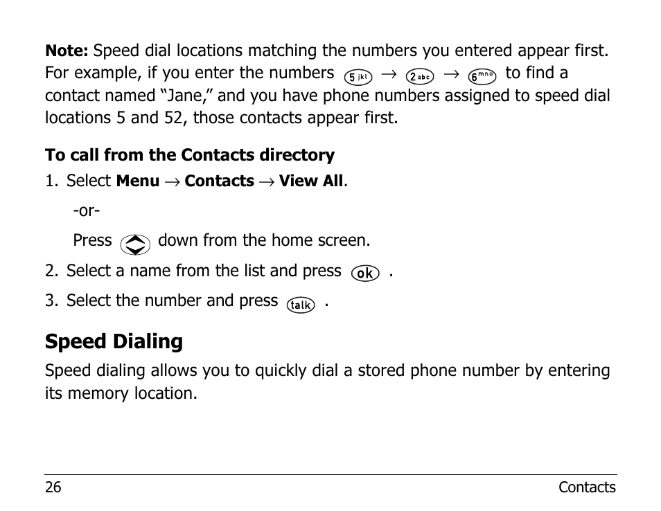 Speed dialing | Kyocera 2255 User Manual | Page 40 / 110