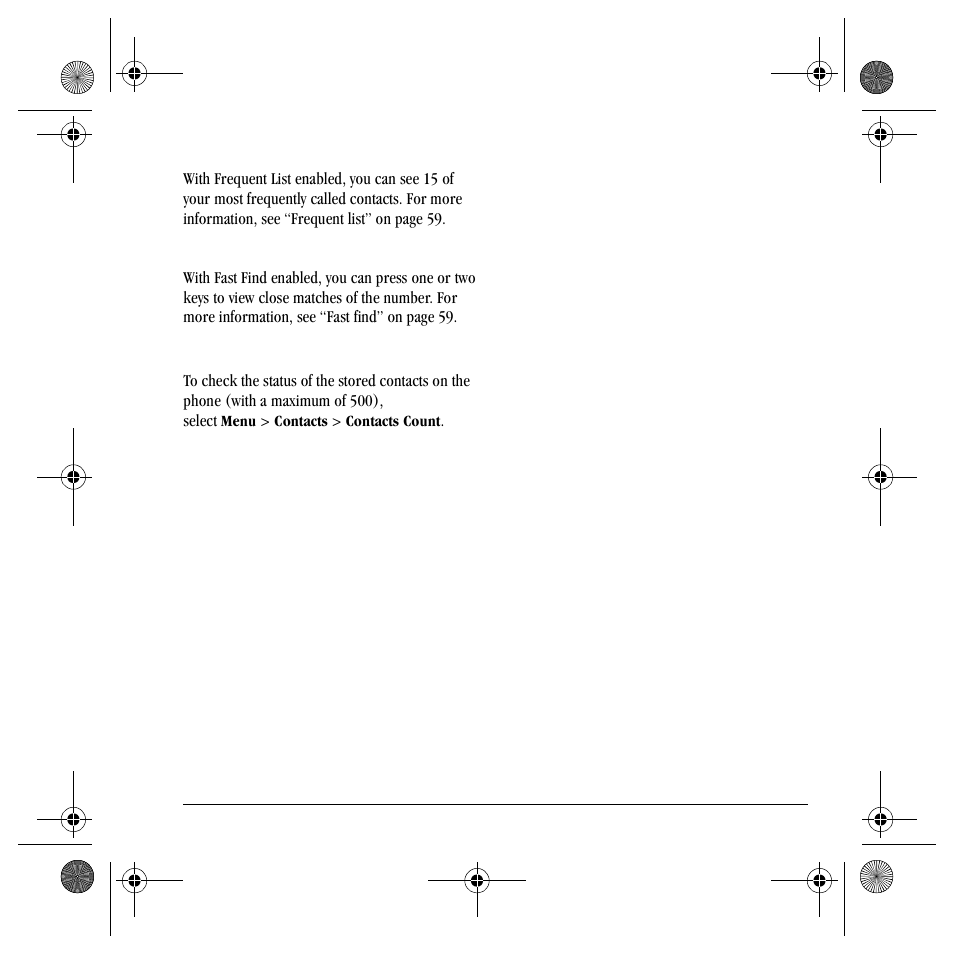 Contacts count | Kyocera S4000 User Manual | Page 41 / 80