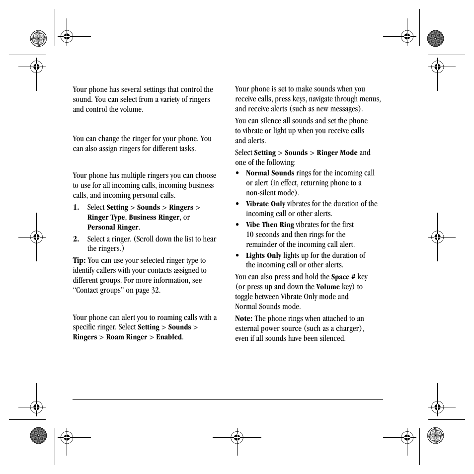 Sounds | Kyocera S4000 User Manual | Page 62 / 80