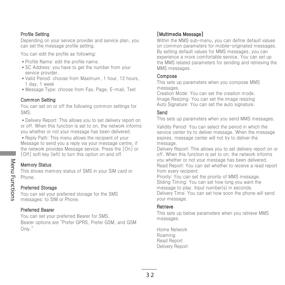 Enu unc tions | Kyocera E3500 User Manual | Page 34 / 60