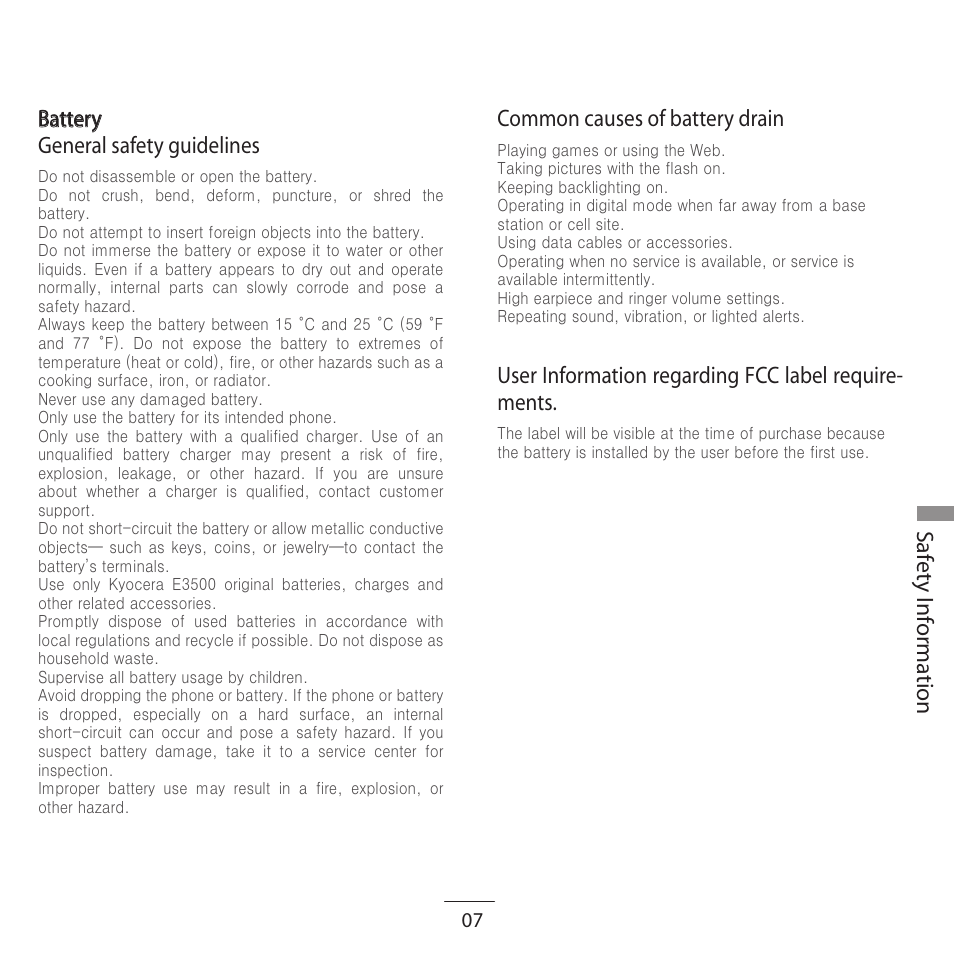 Kyocera E3500 User Manual | Page 9 / 60