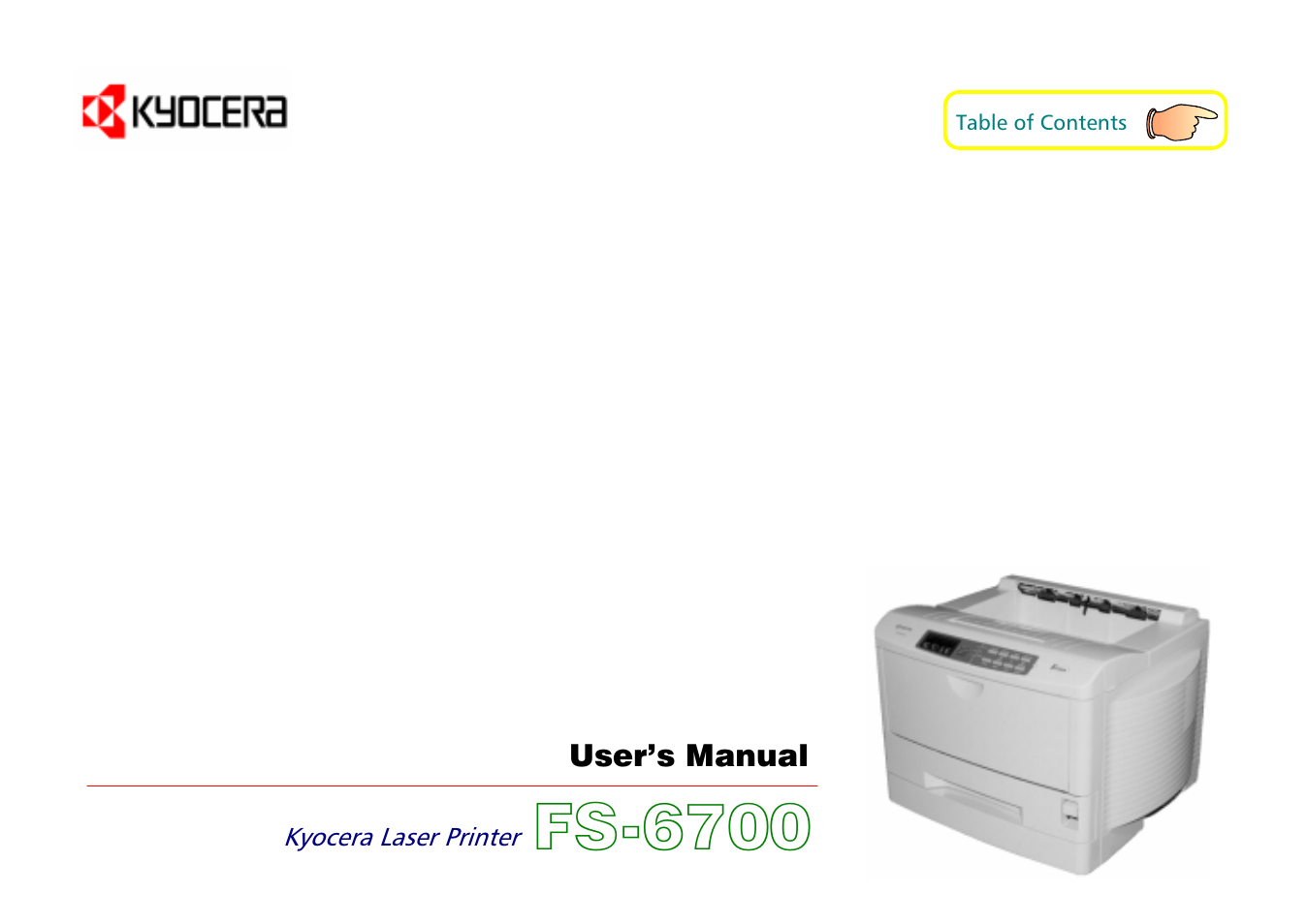 Kyocera FS-6700 User Manual | 224 pages