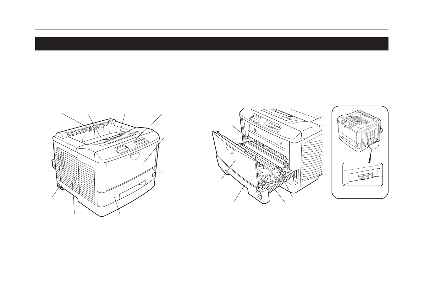 Names of parts, Names of parts - 8, Front view | Kyocera FS-6700 User Manual | Page 33 / 224