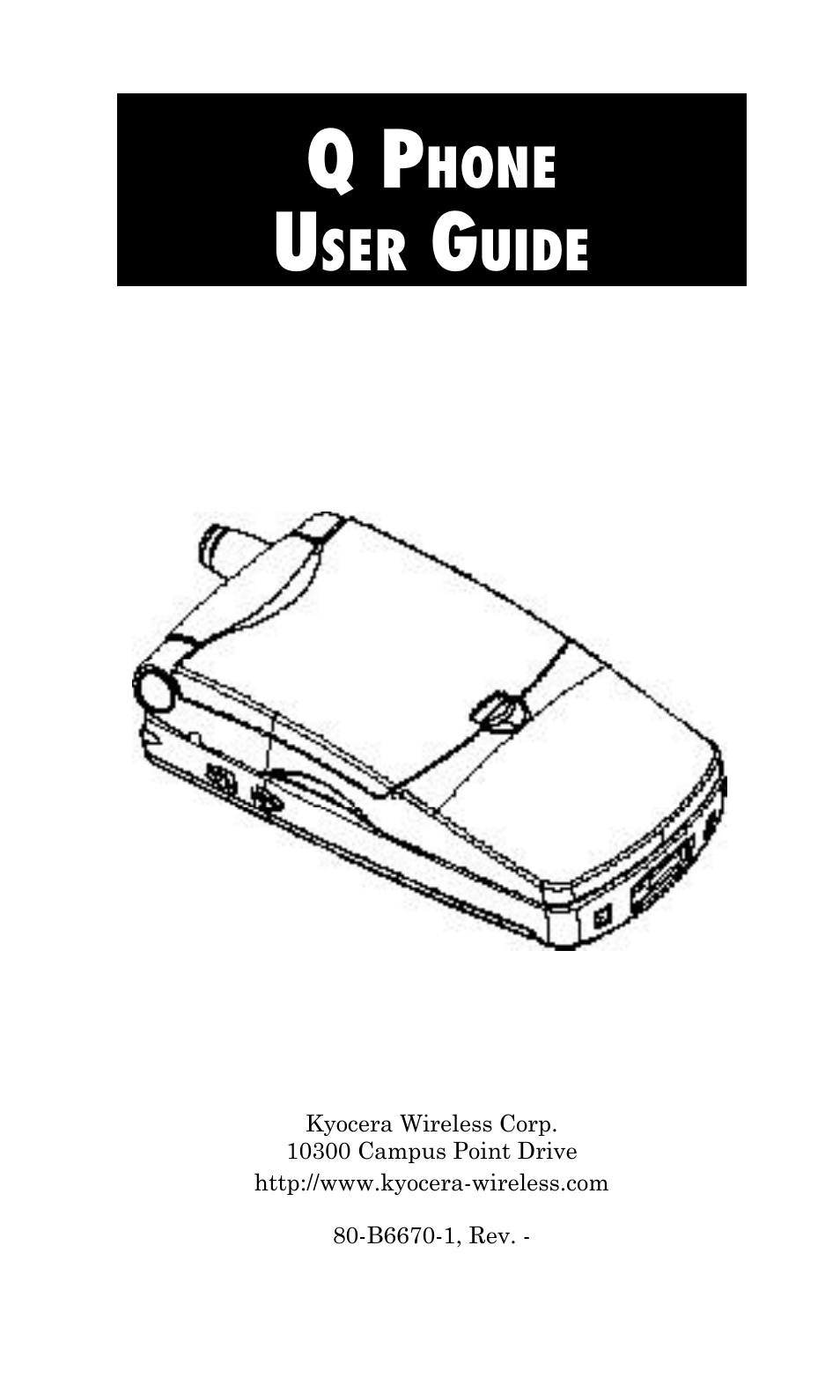 Kyocera Q Phone User Manual | 60 pages