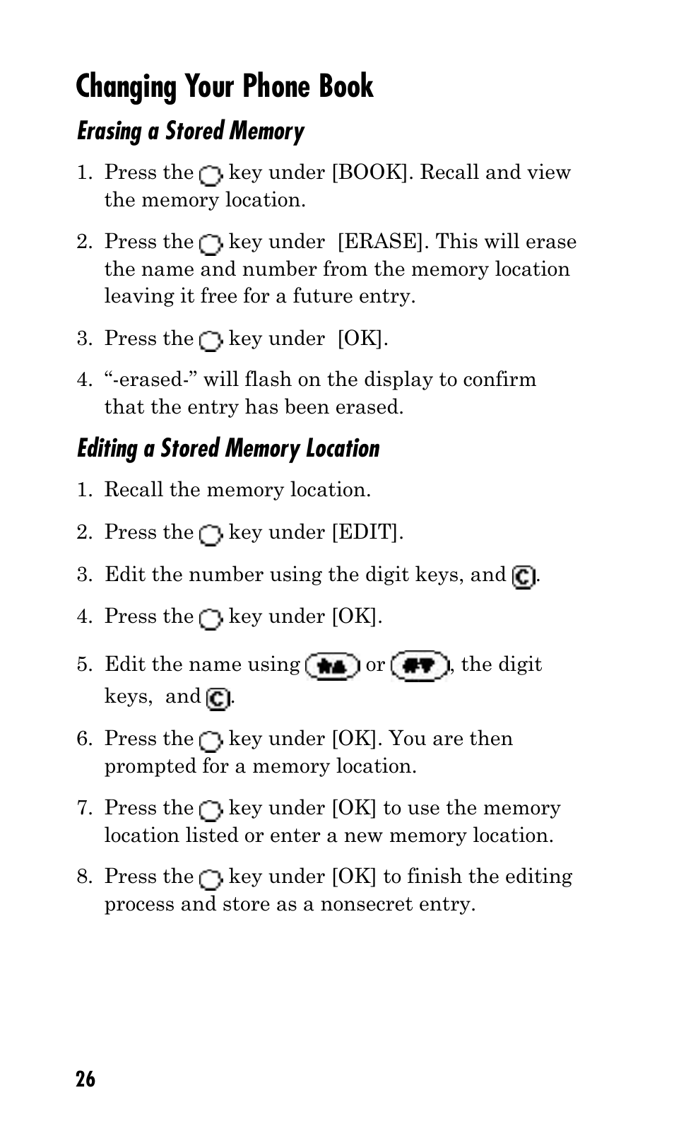 Changing your phone book | Kyocera Q Phone User Manual | Page 26 / 60