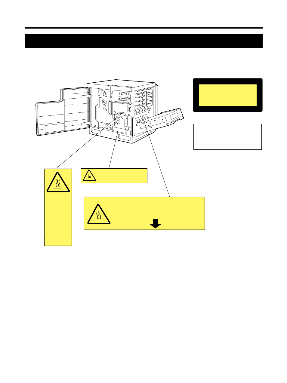 Caution labels, For your safety | Kyocera FS-5900C User Manual | Page 12 / 132