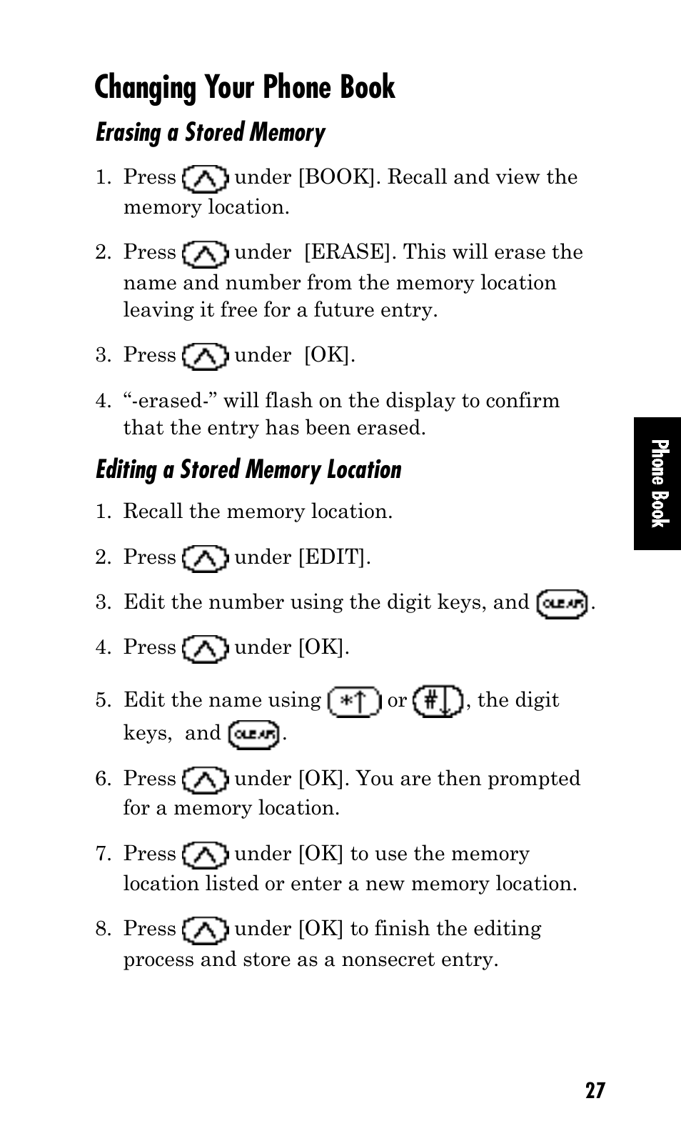 Changing your phone book | Kyocera Mita FS-1900 User Manual | Page 27 / 60