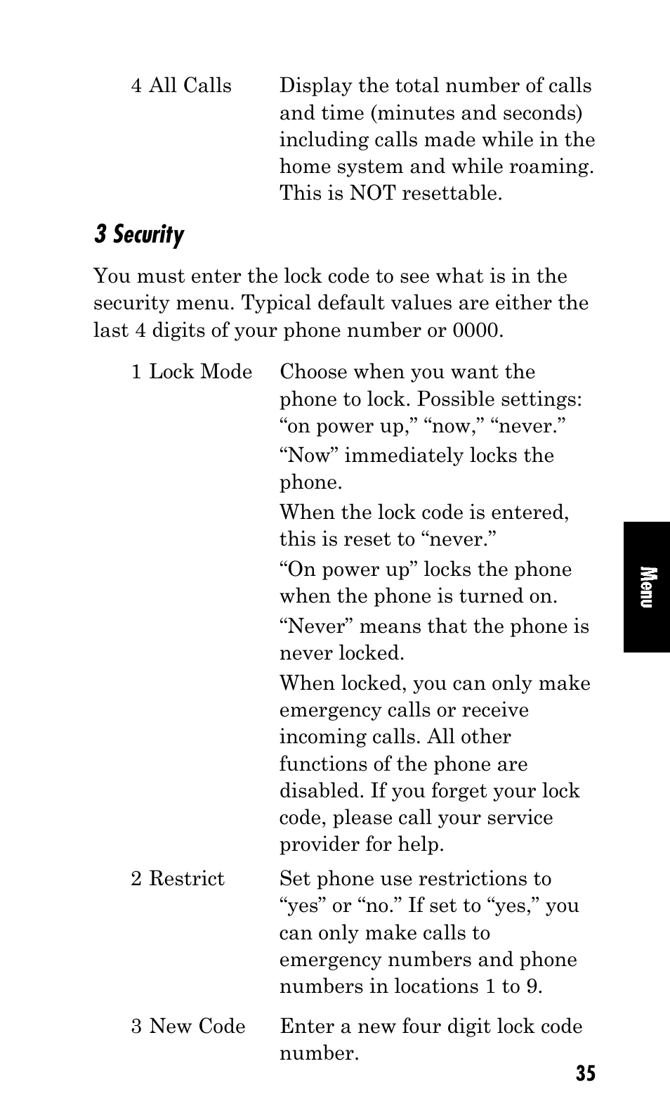 3 security | Kyocera Mita FS-1900 User Manual | Page 35 / 60