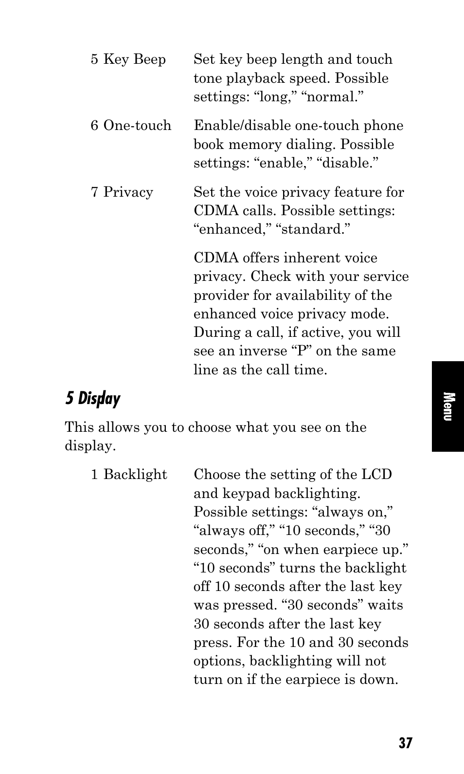 5 display | Kyocera Mita FS-1900 User Manual | Page 37 / 60