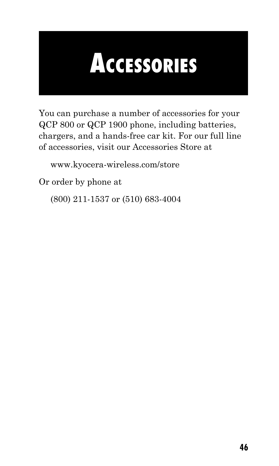 Ccessories | Kyocera Mita FS-1900 User Manual | Page 46 / 60