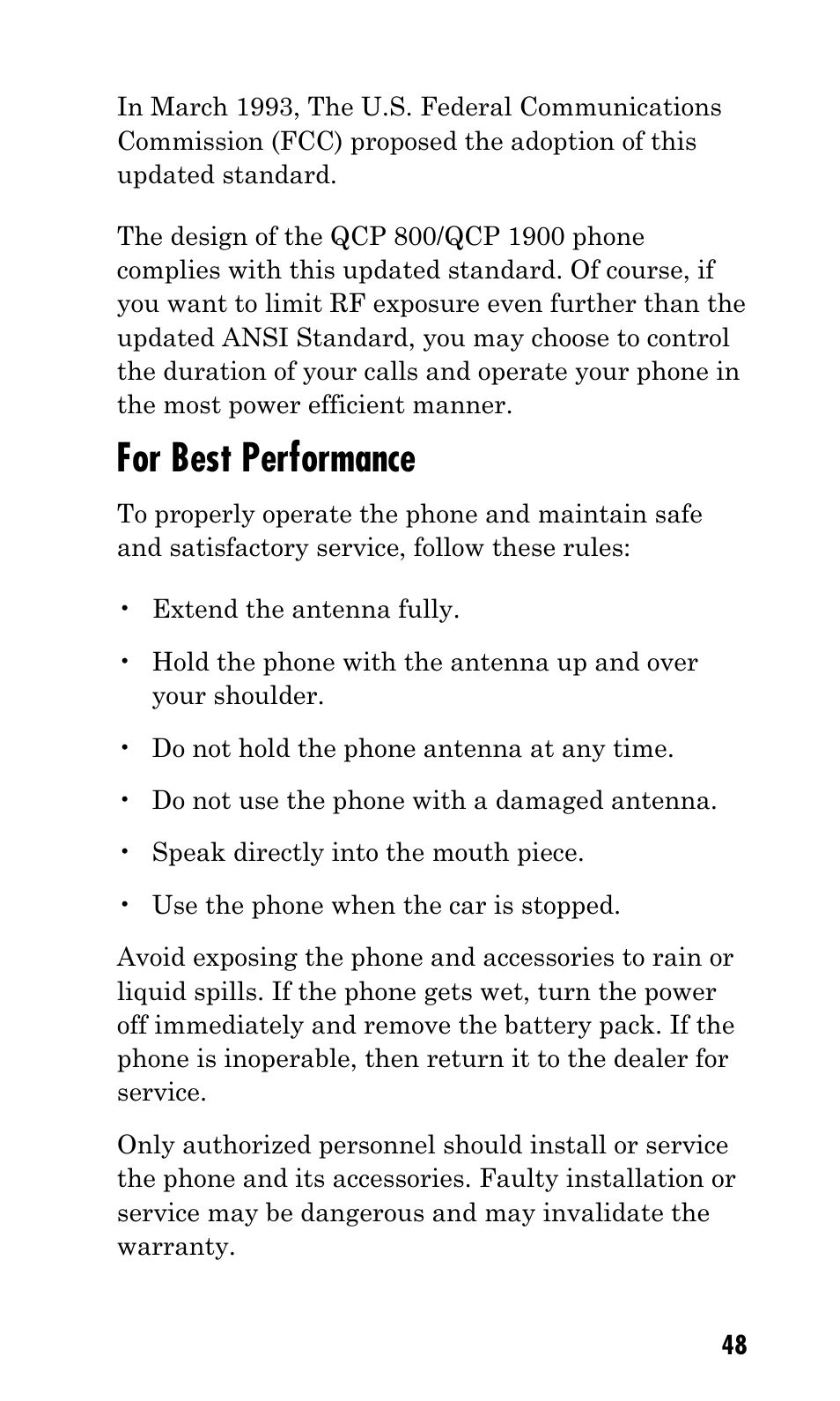 For best performance | Kyocera Mita FS-1900 User Manual | Page 48 / 60