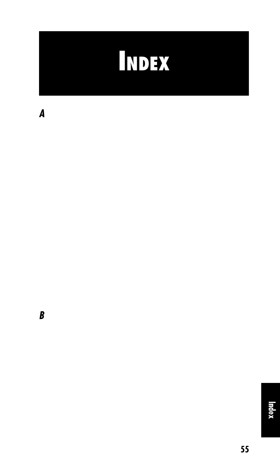 Ndex | Kyocera Mita FS-1900 User Manual | Page 55 / 60