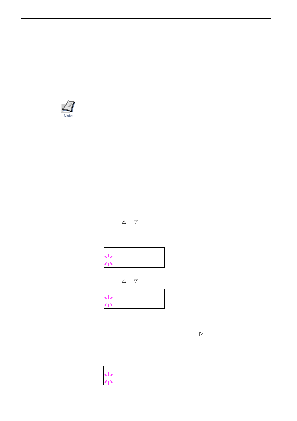 5 changing the interface parameters, 1 changing parallel interface mode, Changing the interface parameters -34 | Changing parallel interface mode -34 | Kyocera FS-C8008DN User Manual | Page 79 / 214