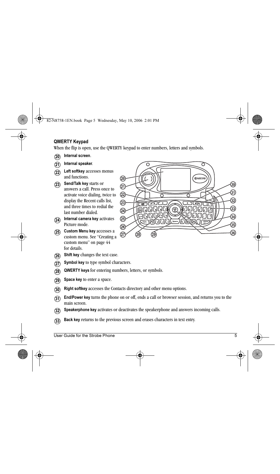 Kyocera Strobe K612b User Manual | Page 13 / 80