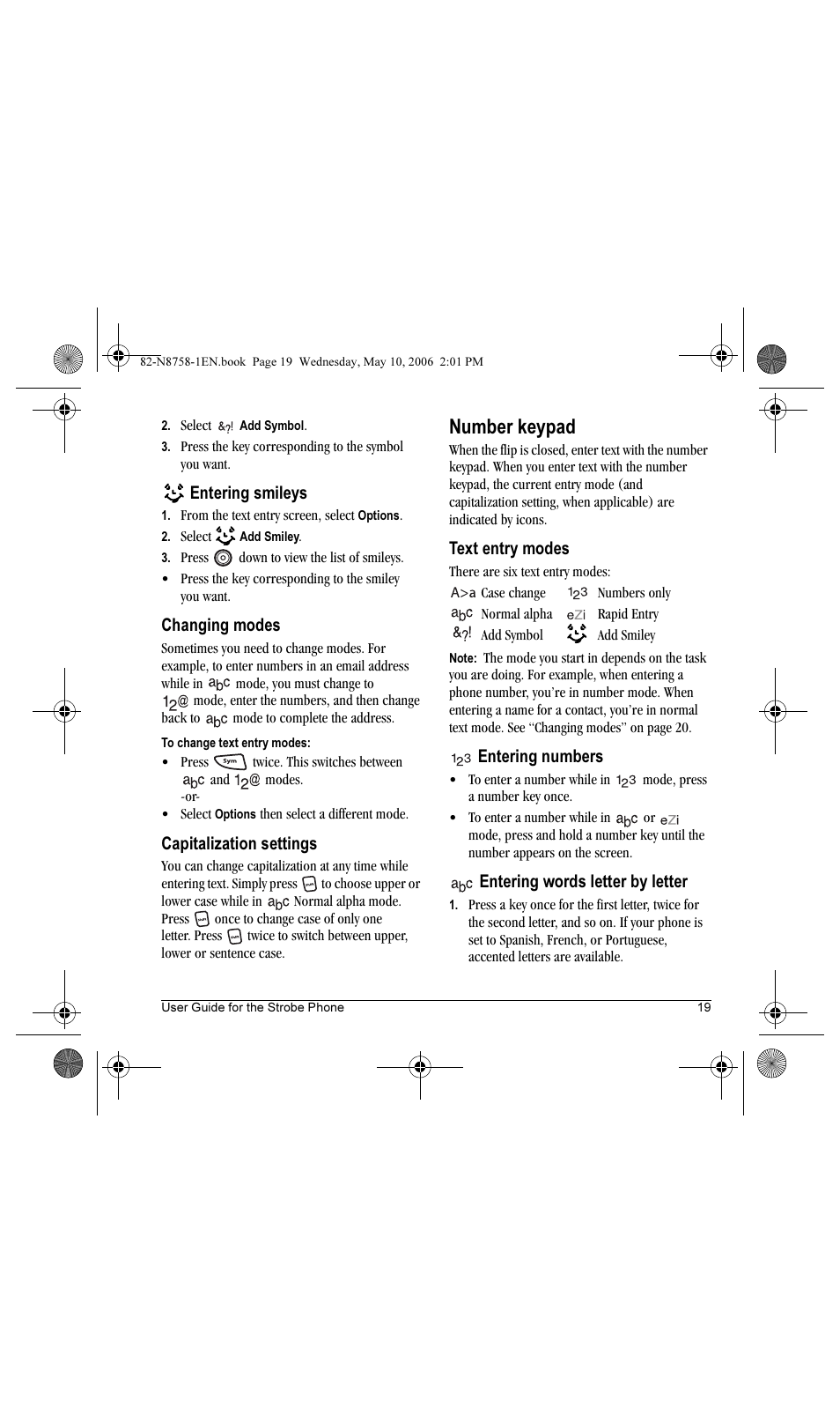 Number keypad | Kyocera Strobe K612b User Manual | Page 27 / 80