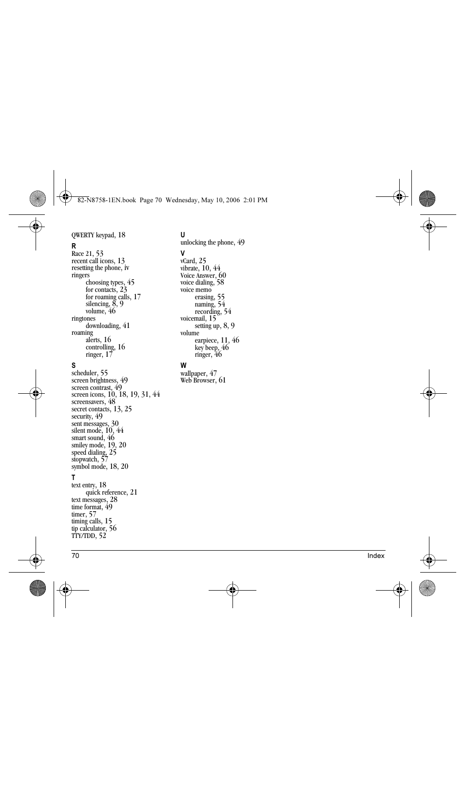Kyocera Strobe K612b User Manual | Page 78 / 80