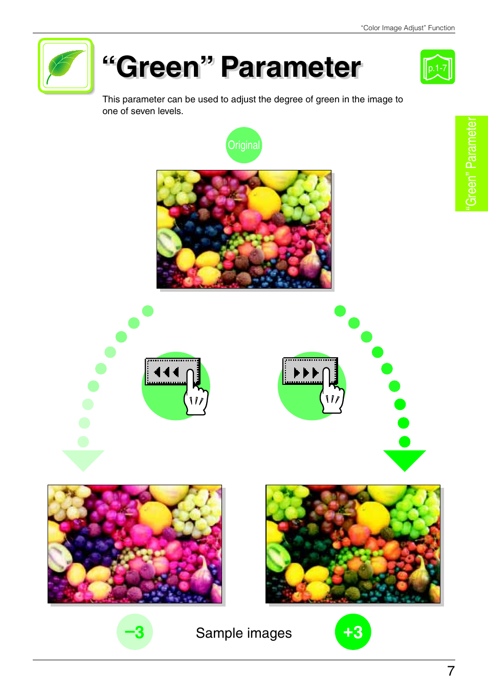 Green” parameter | Kyocera KM-C3130 User Manual | Page 12 / 75