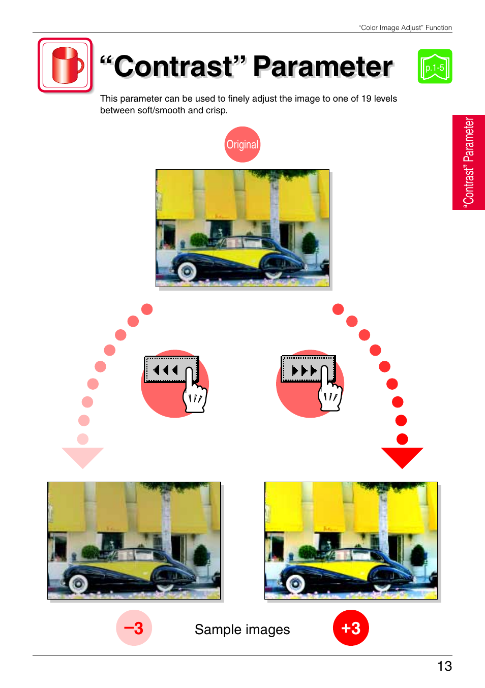 Contrast” parameter | Kyocera KM-C3130 User Manual | Page 18 / 75