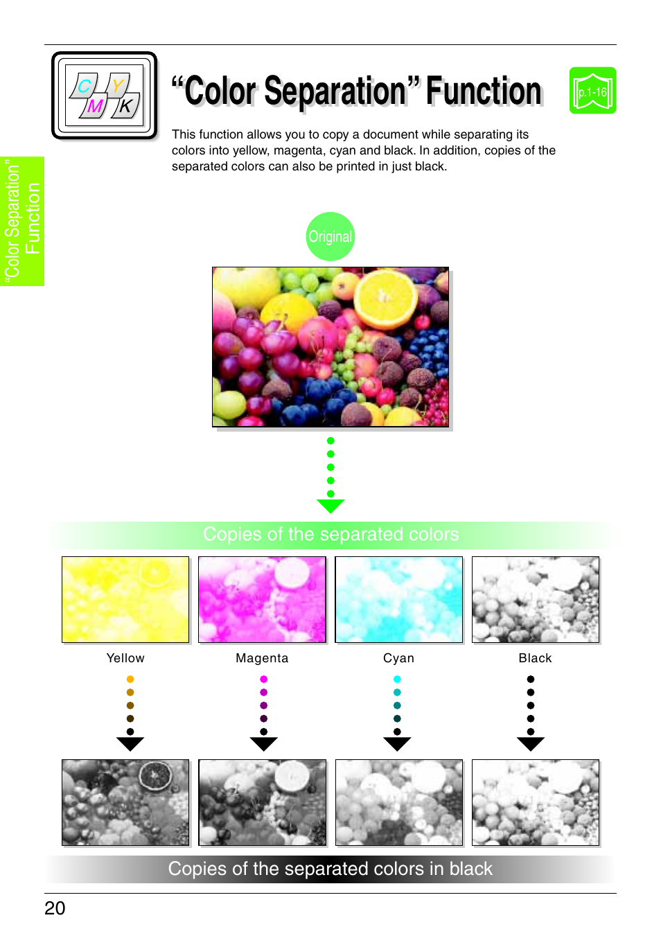 Color separation” function | Kyocera KM-C3130 User Manual | Page 25 / 75