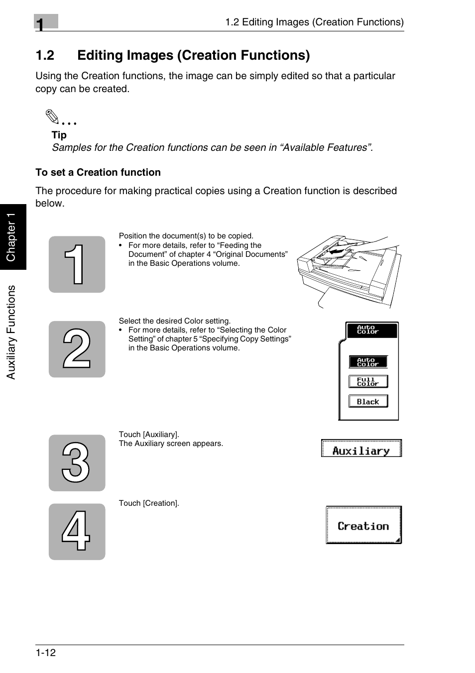 2 editing images (creation functions) | Kyocera KM-C3130 User Manual | Page 40 / 75