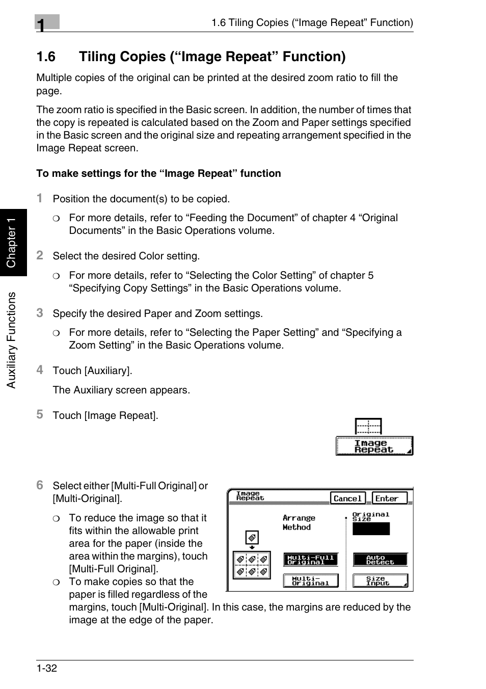 6 tiling copies (“image repeat” function) | Kyocera KM-C3130 User Manual | Page 60 / 75