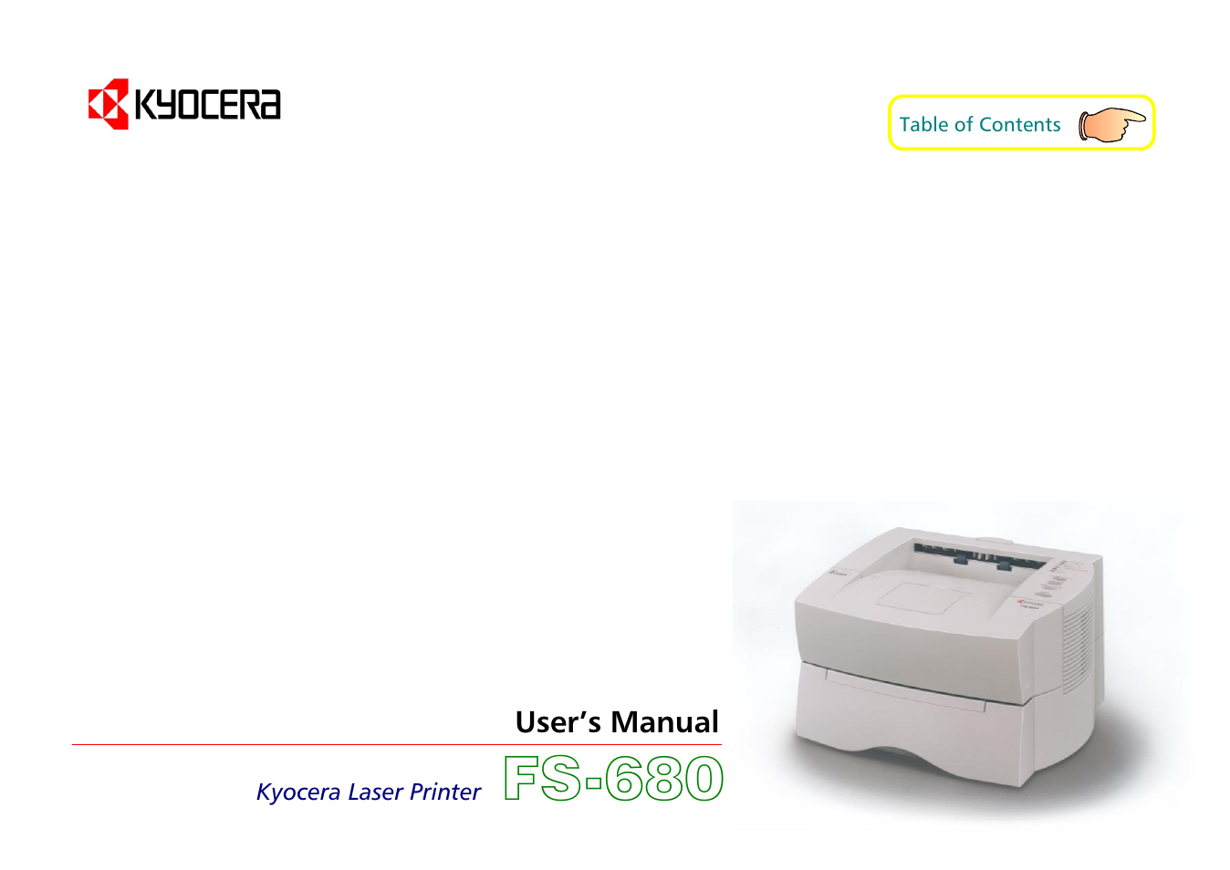 Kyocera FS-680 User Manual | 141 pages