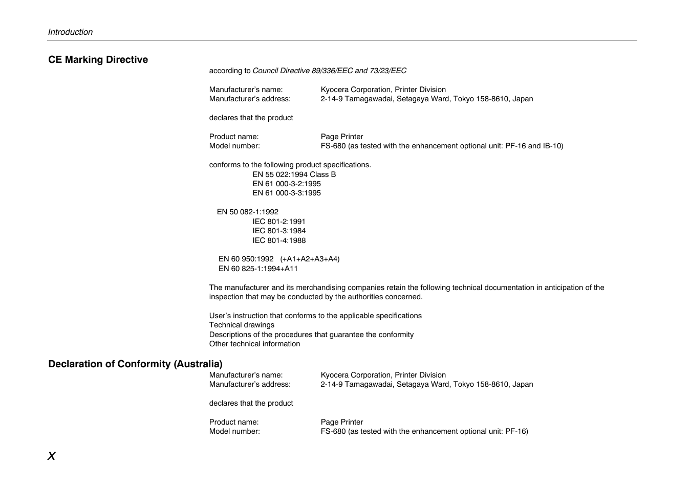 Kyocera FS-680 User Manual | Page 11 / 141