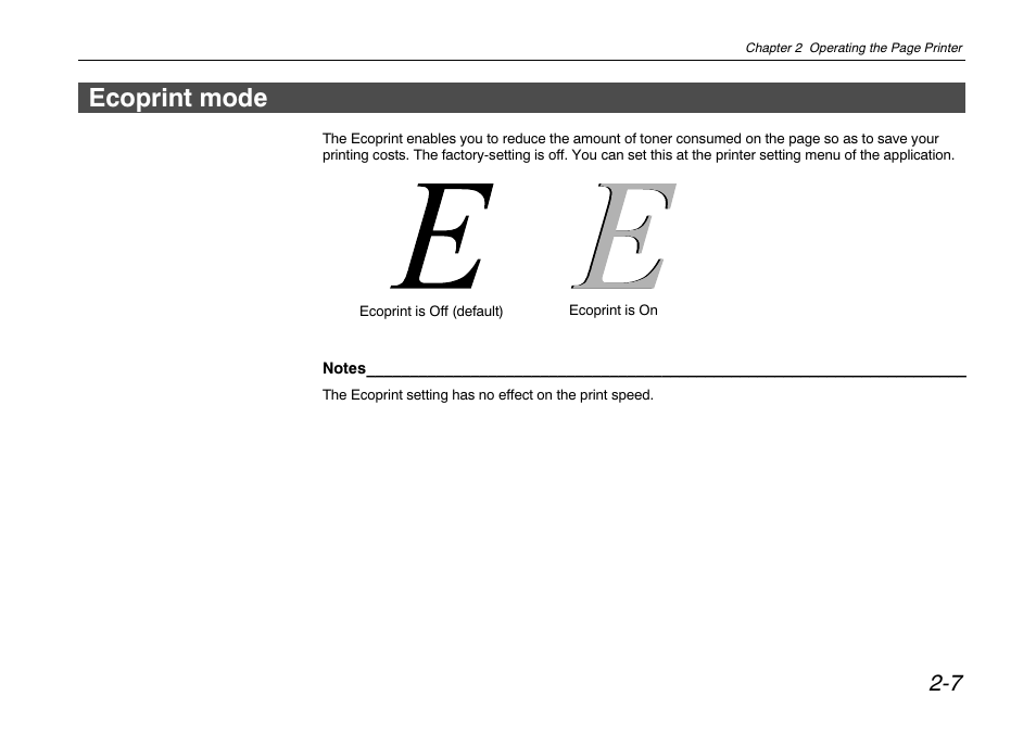 Ecoprint mode, Ecoprint mode -7 | Kyocera FS-680 User Manual | Page 65 / 141