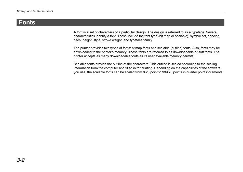Fonts, Fonts -2 | Kyocera FS-680 User Manual | Page 72 / 141
