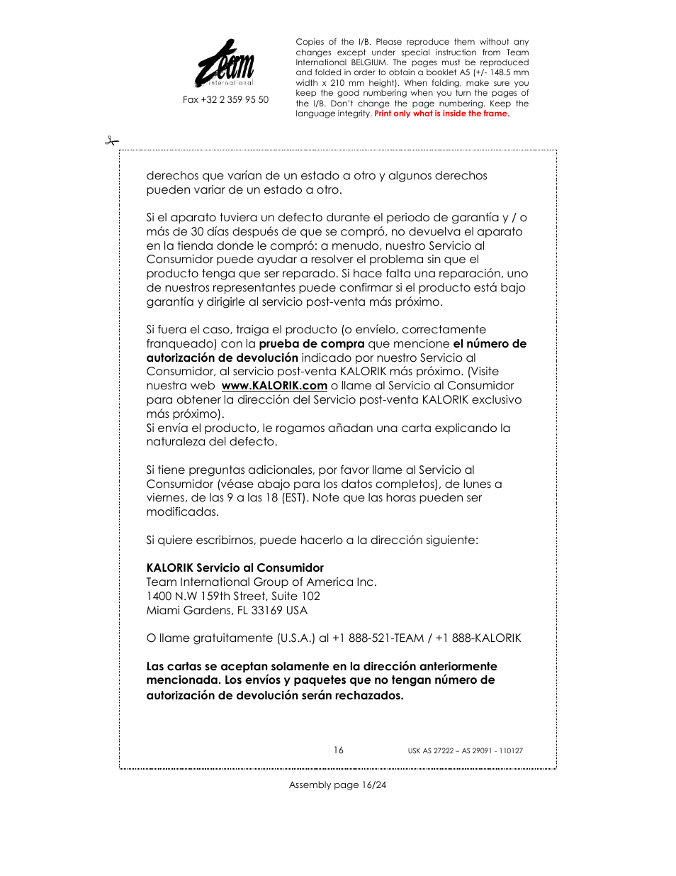 Kalorik USK AS 29091 User Manual | Page 16 / 24
