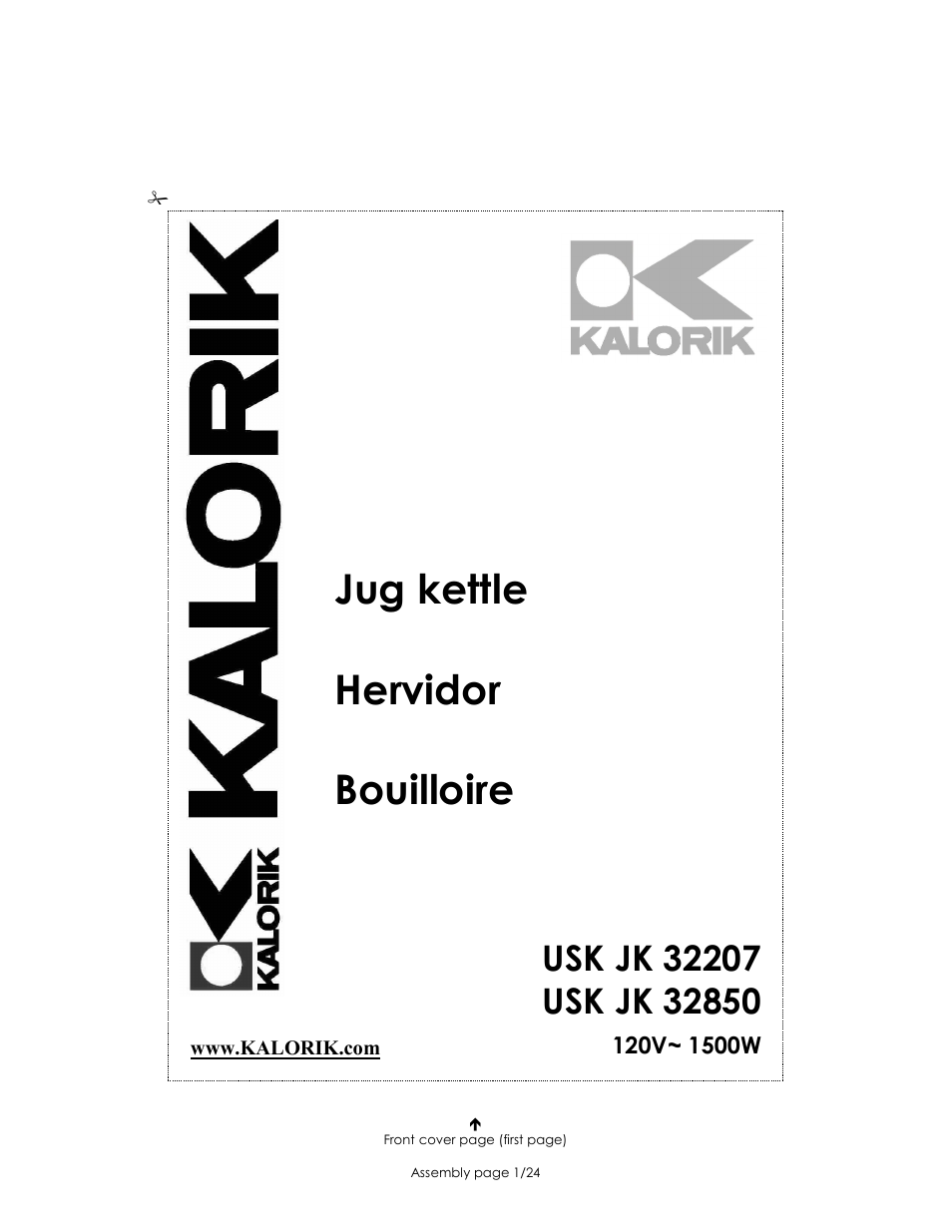 Kalorik USK JK 32207 User Manual | 24 pages