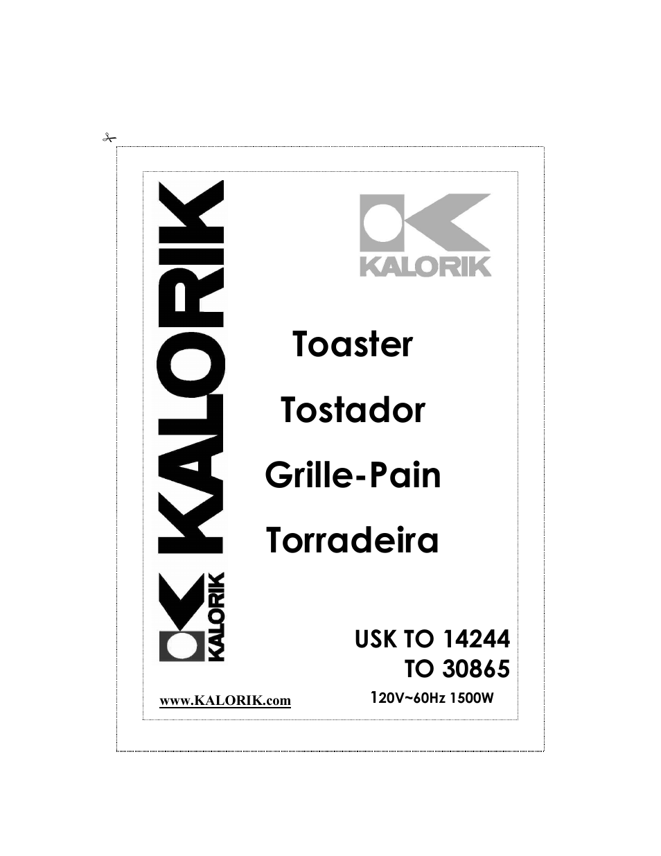 Kalorik USK TO 14244 User Manual | 32 pages