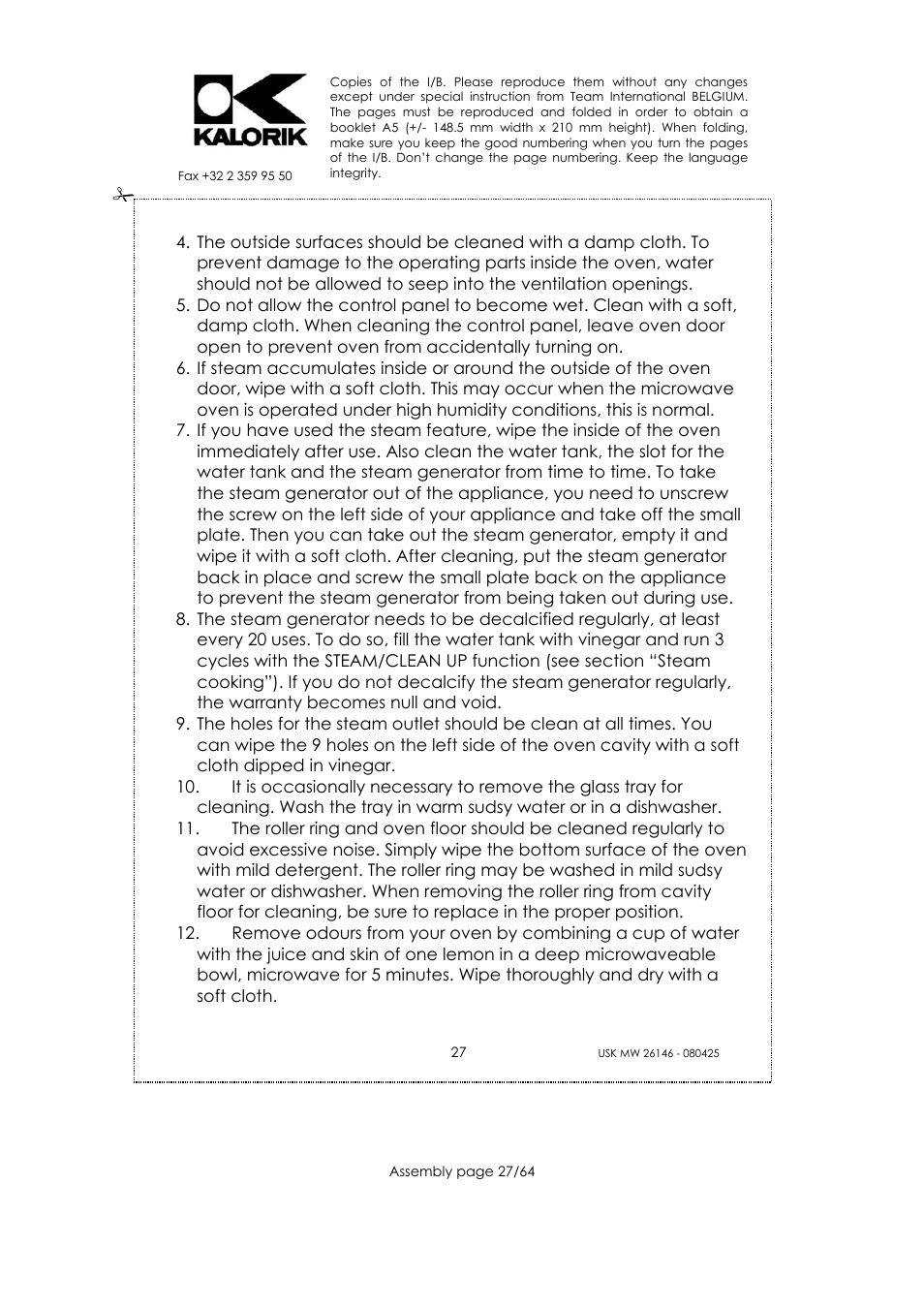 Kalorik USK MW 26146 User Manual | Page 27 / 64