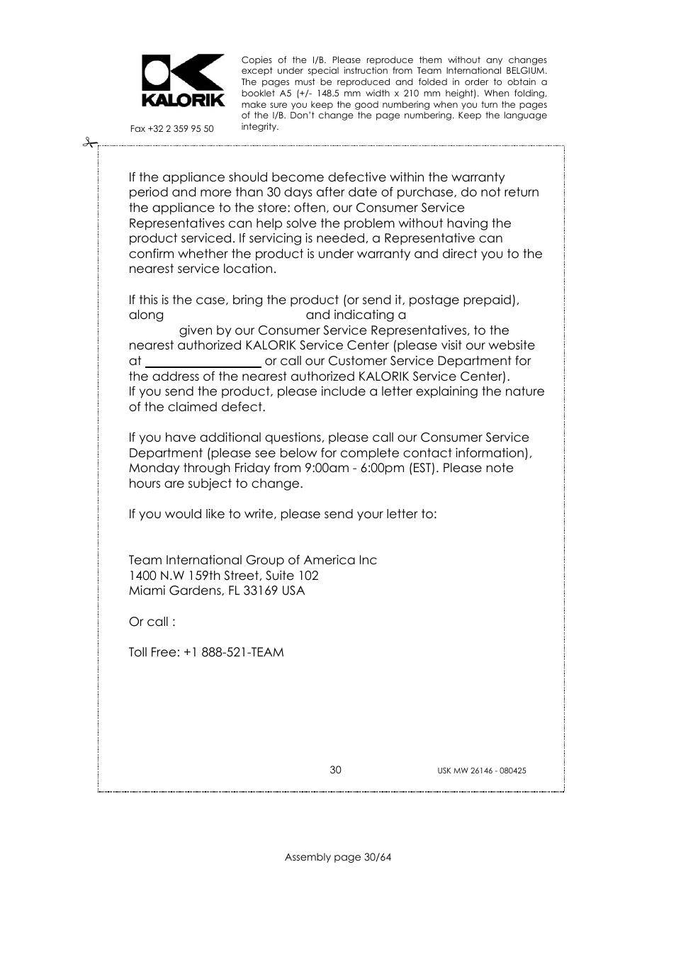 Kalorik USK MW 26146 User Manual | Page 30 / 64