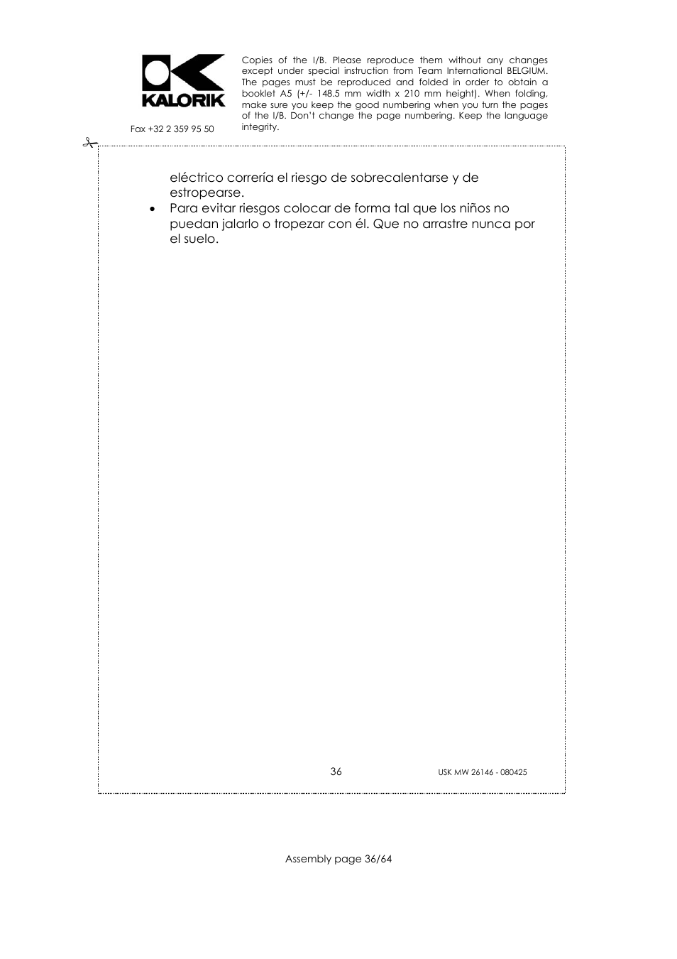 Kalorik USK MW 26146 User Manual | Page 36 / 64