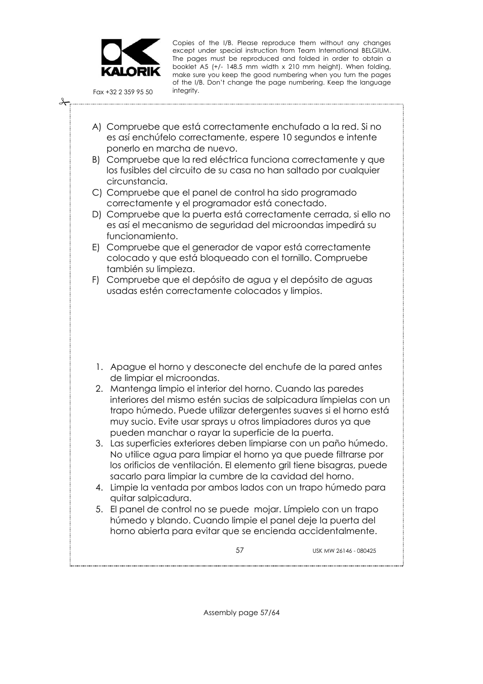 Kalorik USK MW 26146 User Manual | Page 57 / 64