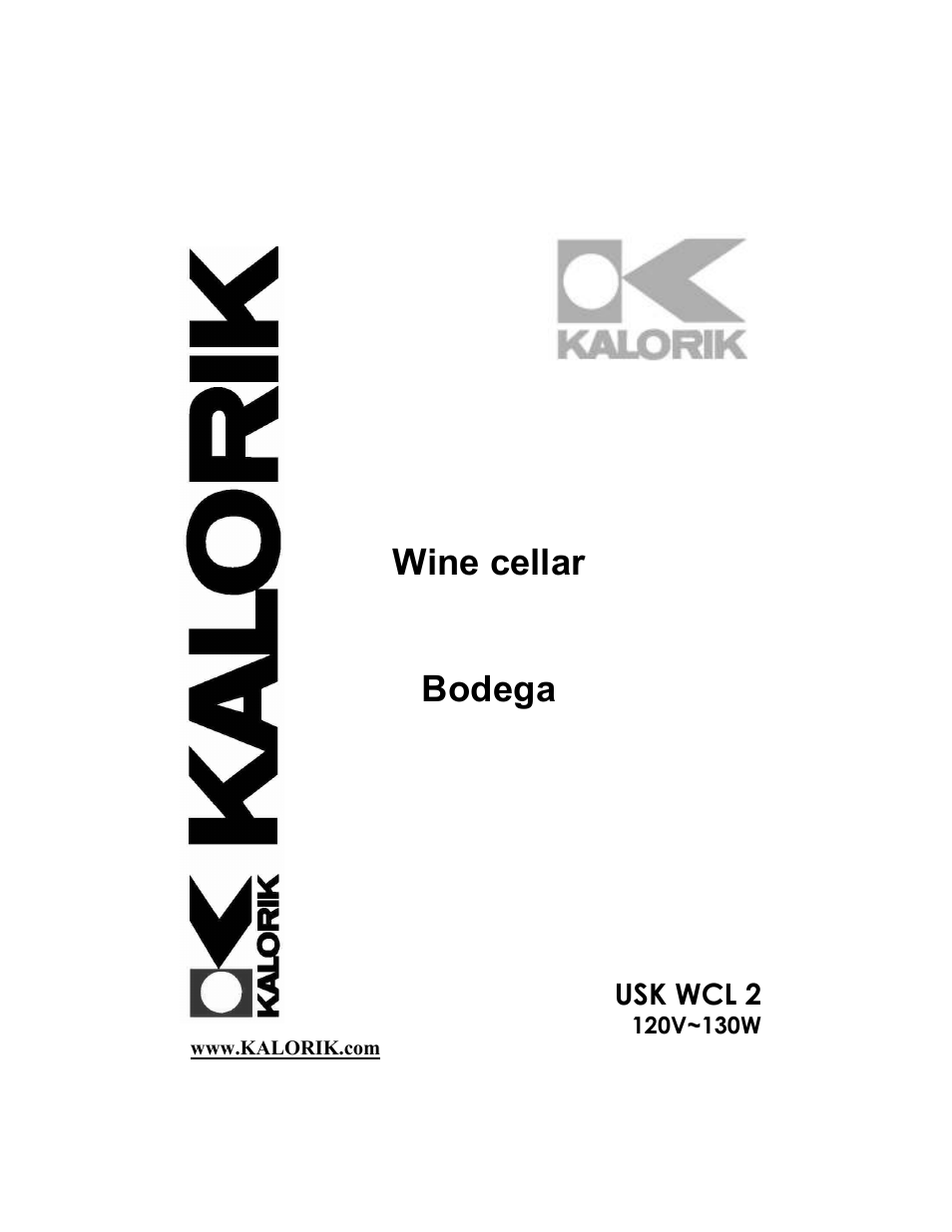 Kalorik USK WCL 2 User Manual | 6 pages