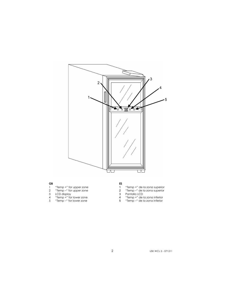 Kalorik USK WCL 2 User Manual | Page 2 / 6