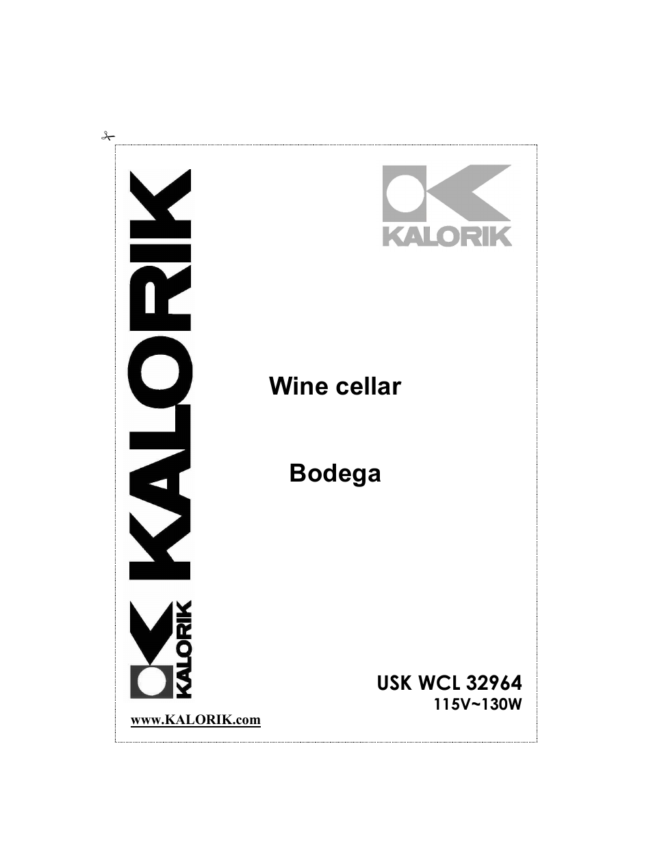 Kalorik BODEGA USK WCL 32964 User Manual | 24 pages