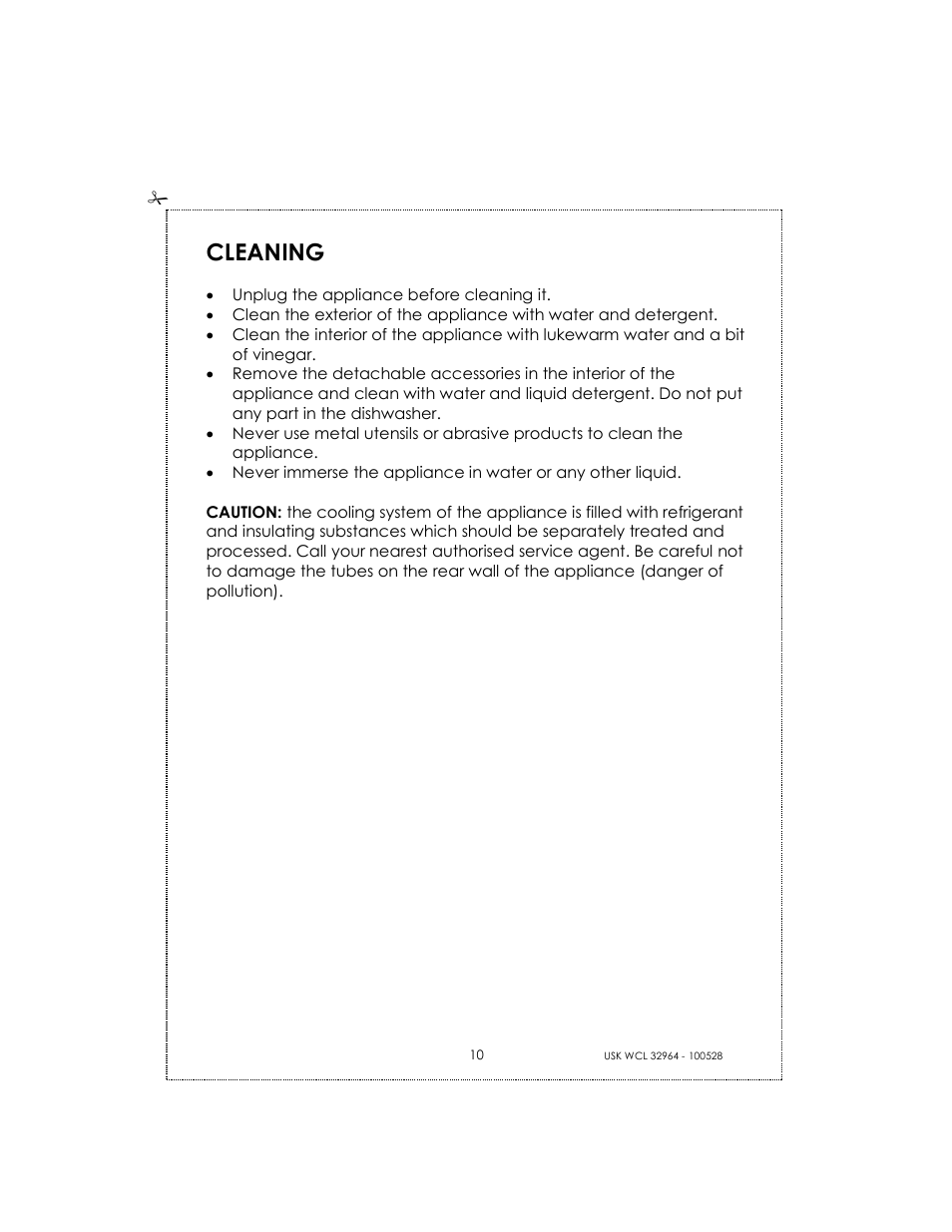 Cleaning | Kalorik BODEGA USK WCL 32964 User Manual | Page 10 / 24