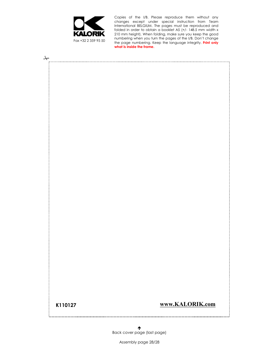 Kalorik USK M 21847 User Manual | Page 28 / 28