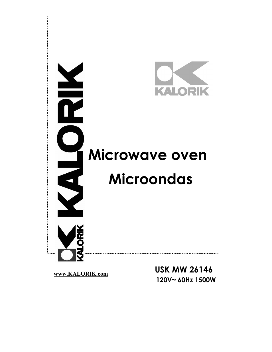 Kalorik MICROONDAS USK MW 26146 User Manual | 94 pages