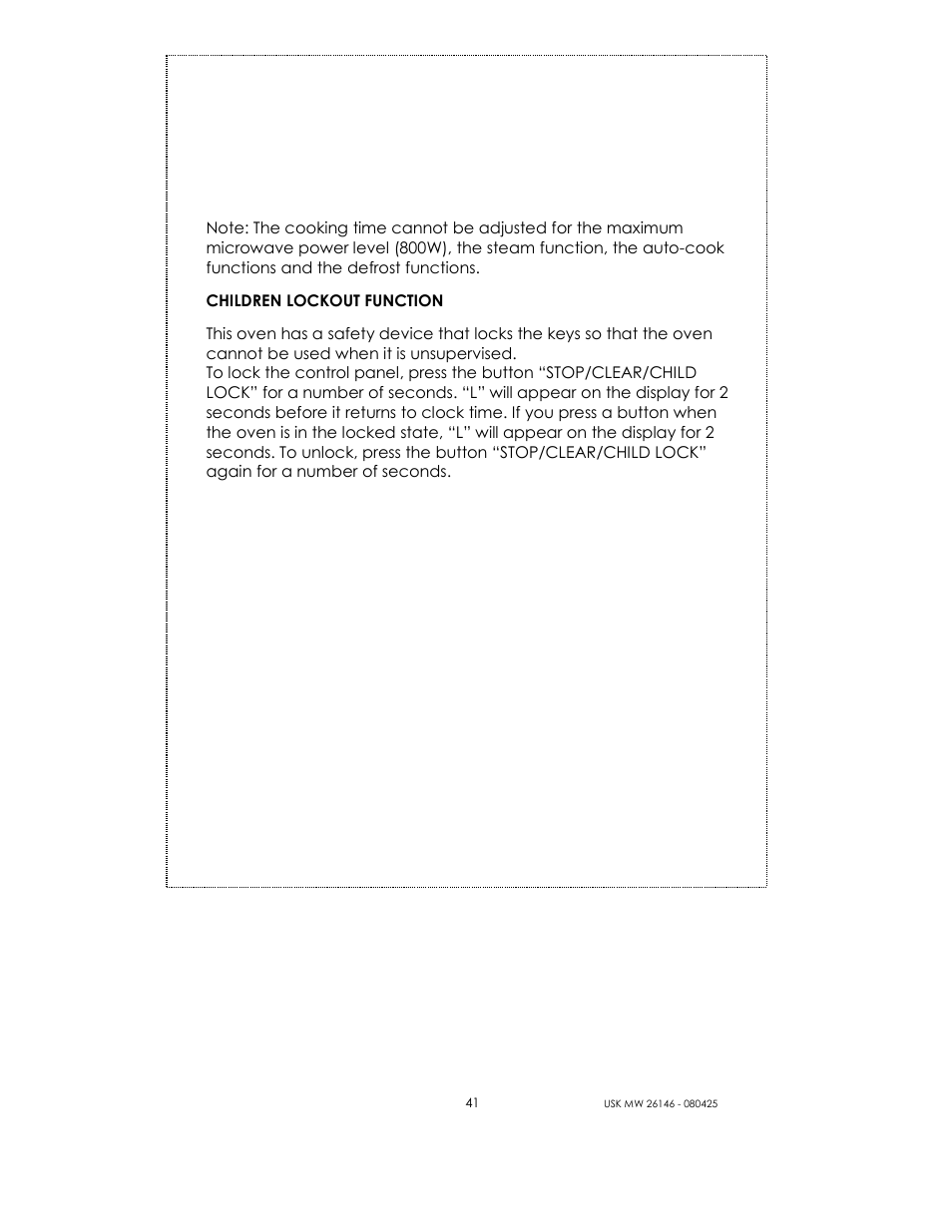 Kalorik MICROONDAS USK MW 26146 User Manual | Page 41 / 94