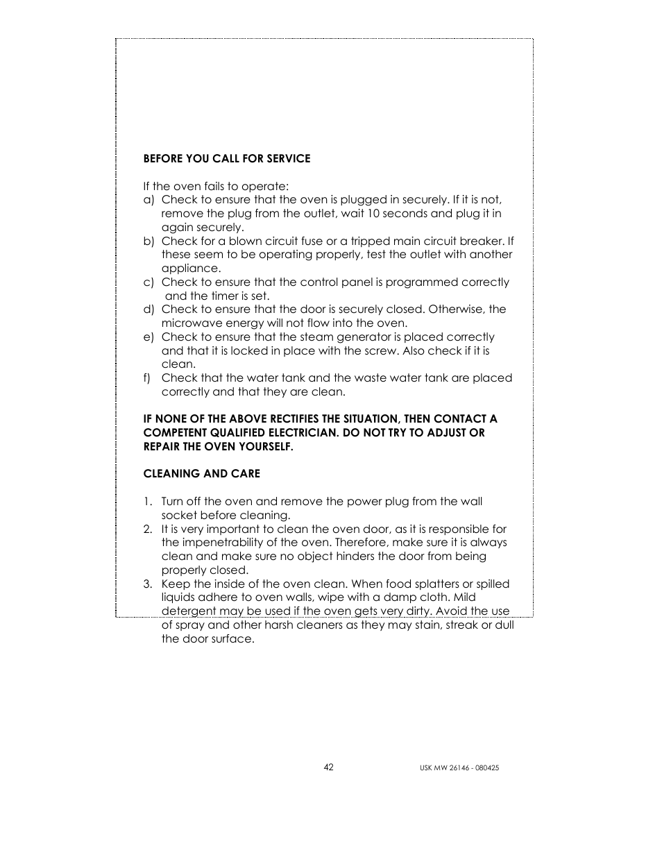 Kalorik MICROONDAS USK MW 26146 User Manual | Page 42 / 94