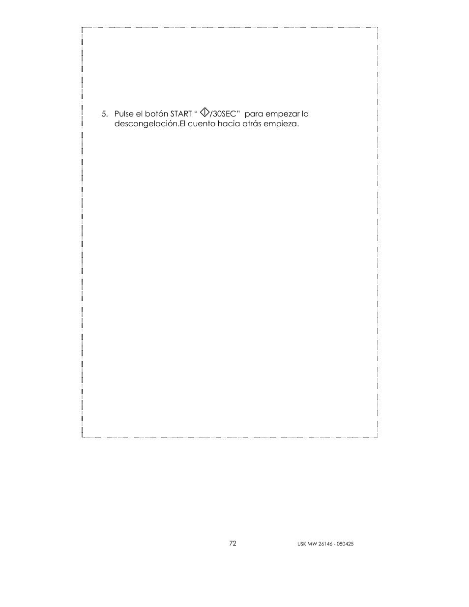 Kalorik MICROONDAS USK MW 26146 User Manual | Page 72 / 94