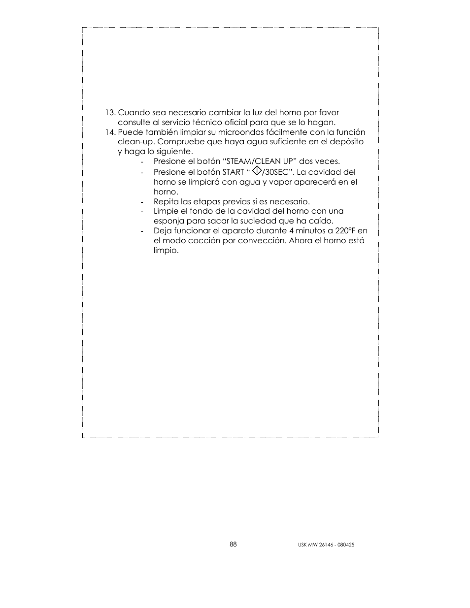 Kalorik MICROONDAS USK MW 26146 User Manual | Page 88 / 94