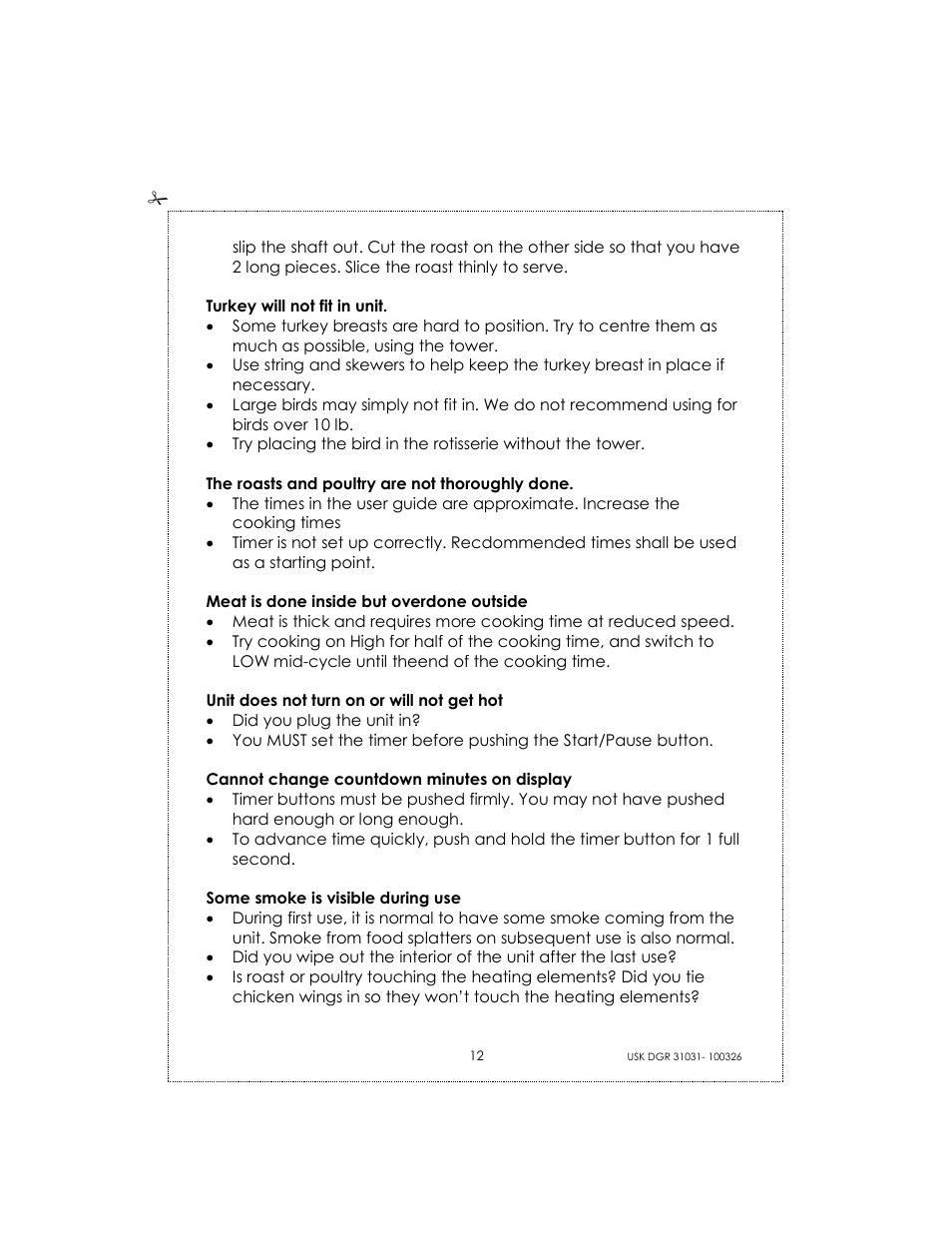 Kalorik USK DGR 31031 User Manual | Page 12 / 16