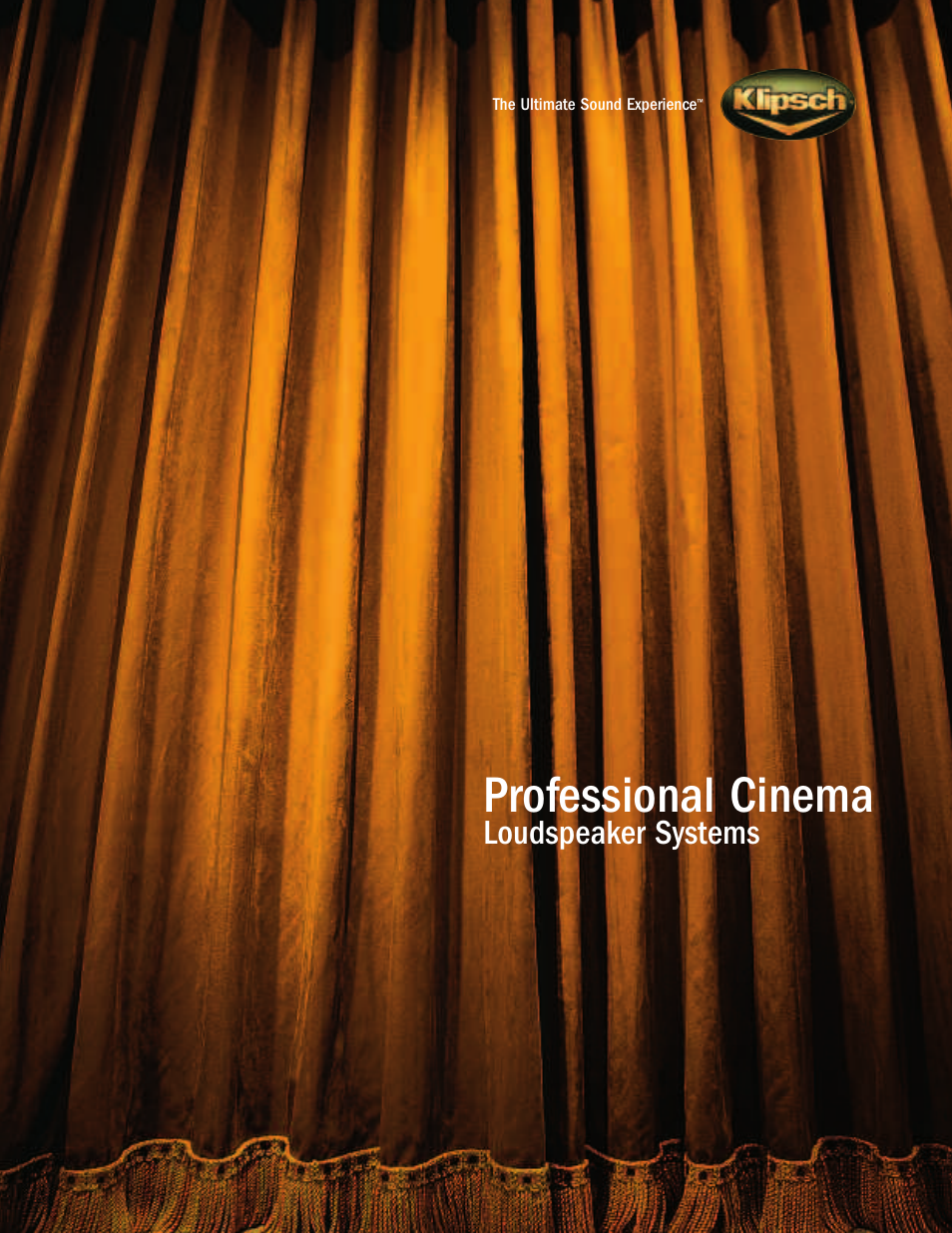 Klipsch Professional Cinema Loudspeaker System User Manual | 12 pages