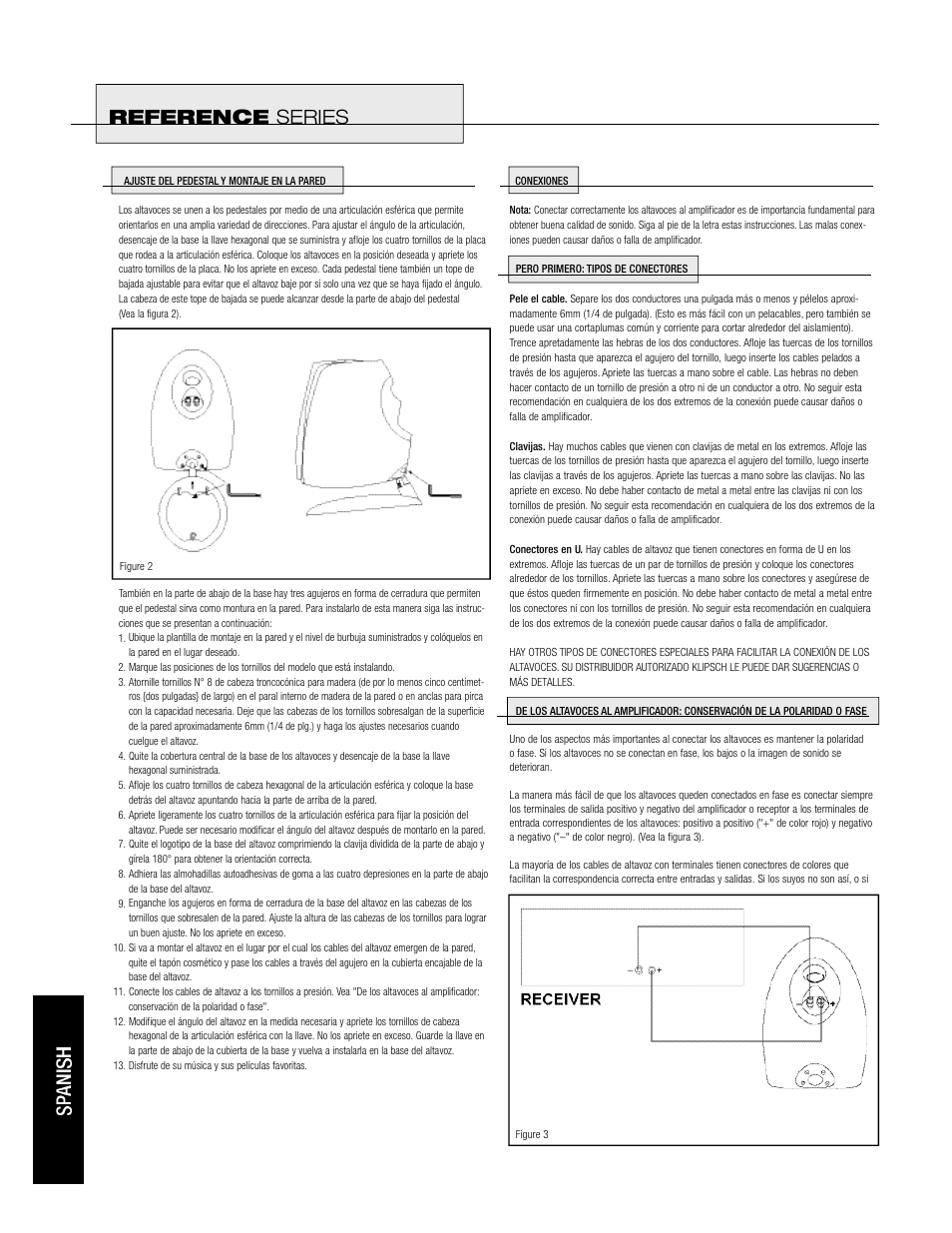 Reference series | Klipsch Reference Sattelite Speaker User Manual | Page 18 / 24